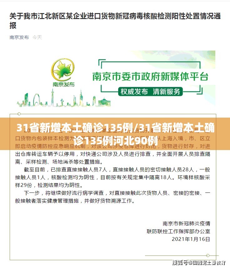 31省新增本土确诊135例/31省新增本土确诊135例河北90例