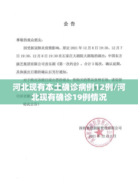河北现有本土确诊病例12例/河北现有确诊19例情况 河北现有本土确诊病例12例/河北现有确诊19例情况