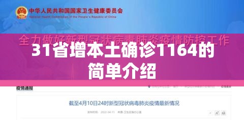 31省增本土确诊1164的简单介绍