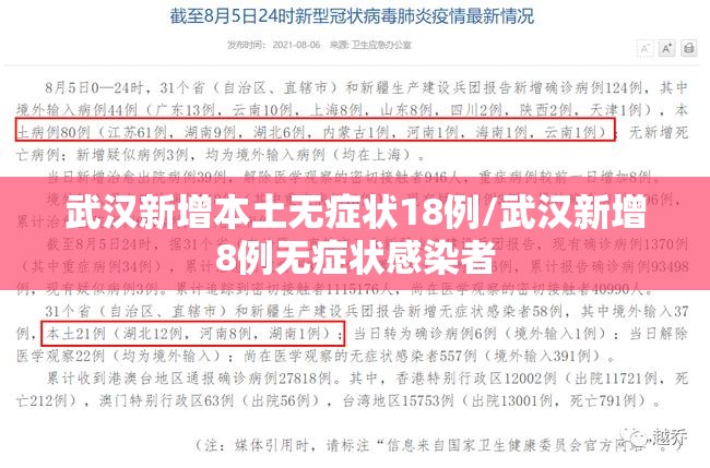 武汉新增本土无症状18例/武汉新增8例无症状感染者 武汉新增本土无症状18例/武汉新增8例无症状感染者
