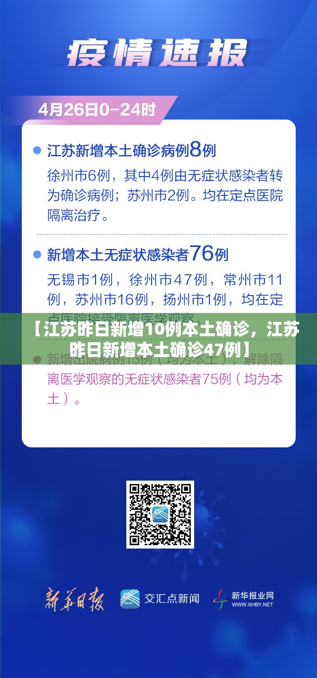【江苏昨日新增10例本土确诊，江苏昨日新增本土确诊47例】
