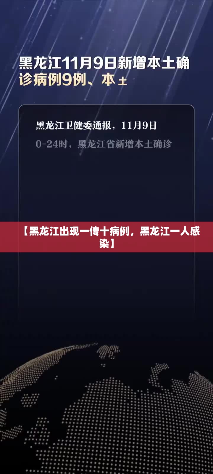 【黑龙江出现一传十病例,黑龙江一人感染】 【黑龙江出现一传十病例,黑龙江一人感染】
