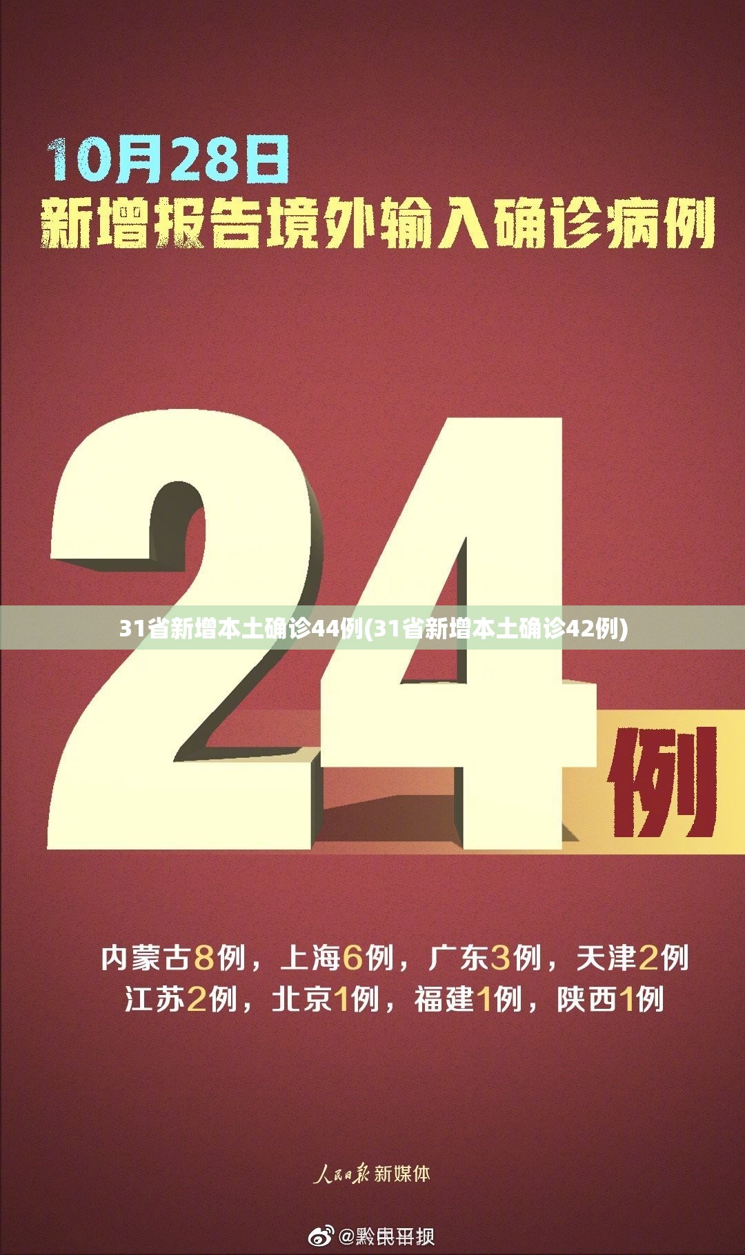 31省新增本土确诊44例(31省新增本土确诊42例) 31省新增本土确诊44例(31省新增本土确诊42例)