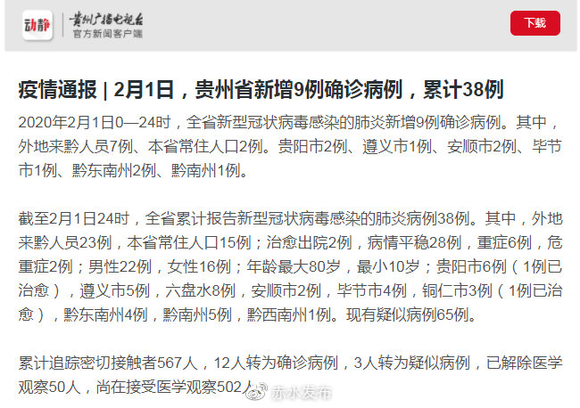 【贵州疫情最新消息，贵州疫情最新消息今天新增病例】
