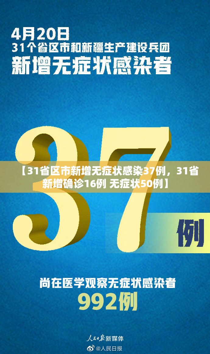 【31省区市新增无症状感染37例,31省新增确诊16例 无症状50例】 【31省区市新增无症状感染37例,31省新增确诊16例 无症状50例】