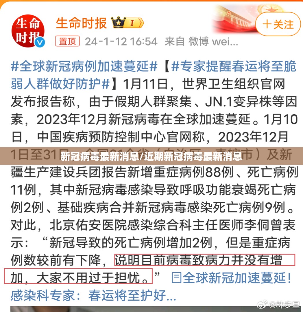 新冠病毒最新消息/近期新冠病毒最新消息