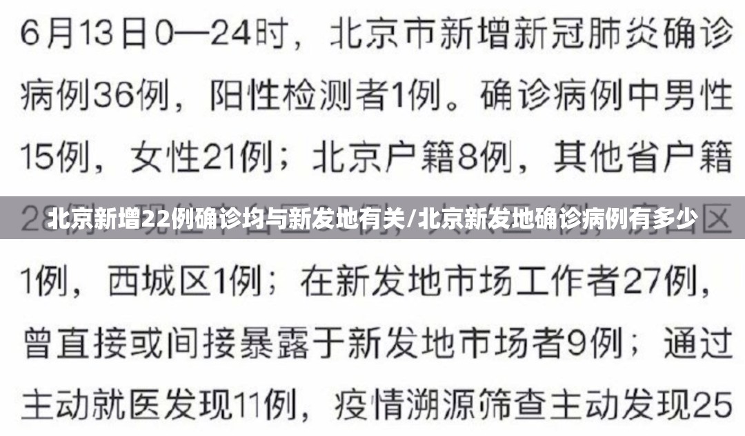 北京新增22例确诊均与新发地有关/北京新发地确诊病例有多少