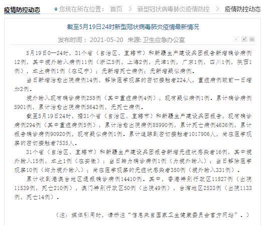 31省新增本土确诊42例(31省新增本土确诊1)