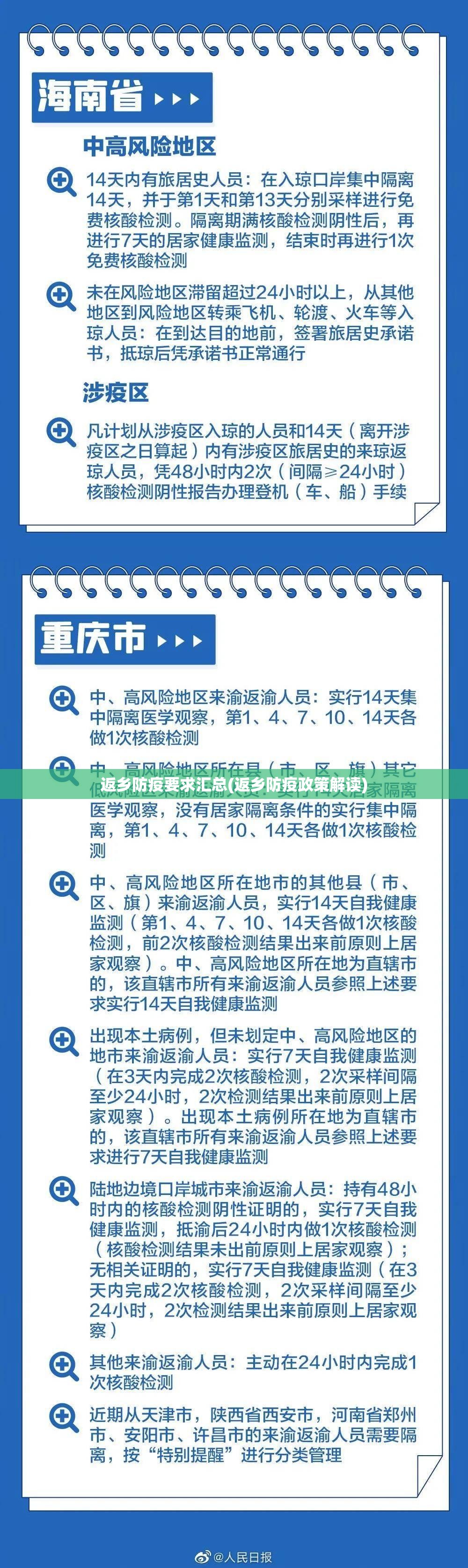 返乡防疫要求汇总(返乡防疫政策解读)