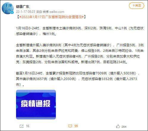 【广东新增19例确诊，广东新增19例确诊病例】