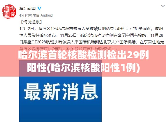 哈尔滨首轮核酸检测检出29例阳性(哈尔滨核酸阳性1例)