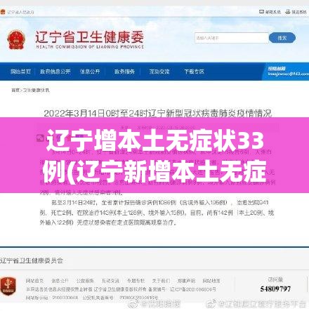 辽宁增本土无症状33例(辽宁新增本土无症状)
