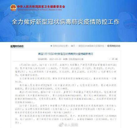 31省新增确诊45例(31省区市新增42例确诊病例)