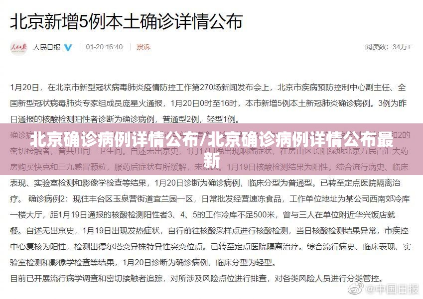 北京确诊病例详情公布/北京确诊病例详情公布最新