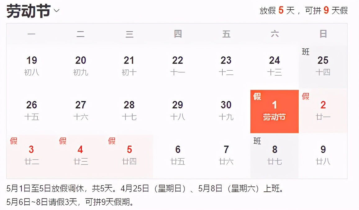 五一法定节假日是1天/五一法定节假日应该是几天 五一法定节假日是1天/五一法定节假日应该是几天