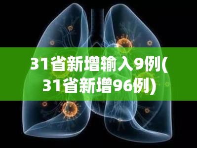 31省新增输入9例(31省新增96例) 31省新增输入9例(31省新增96例)
