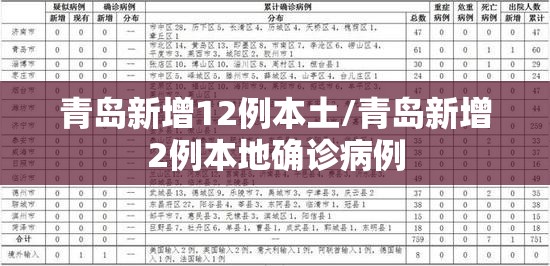 青岛新增12例本土/青岛新增2例本地确诊病例 青岛新增12例本土/青岛新增2例本地确诊病例