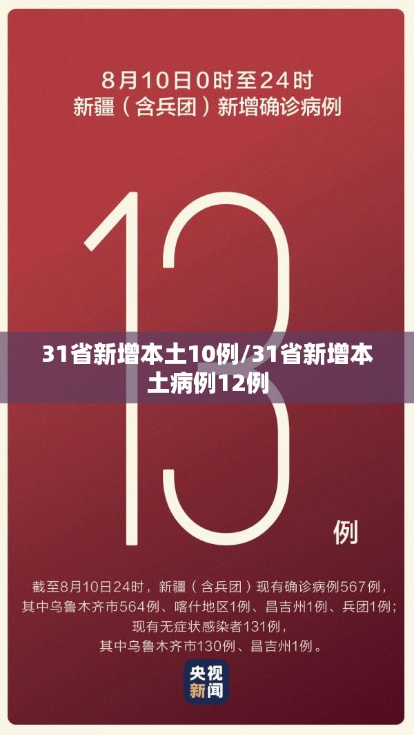 31省新增本土10例/31省新增本土病例12例