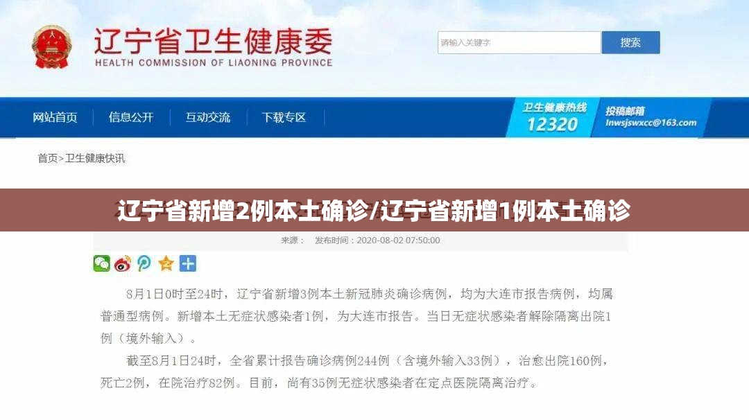 辽宁省新增2例本土确诊/辽宁省新增1例本土确诊