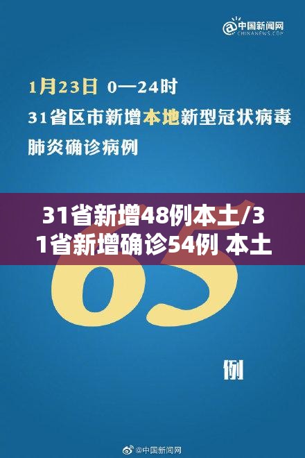 31省新增48例本土/31省新增确诊54例 本土41例