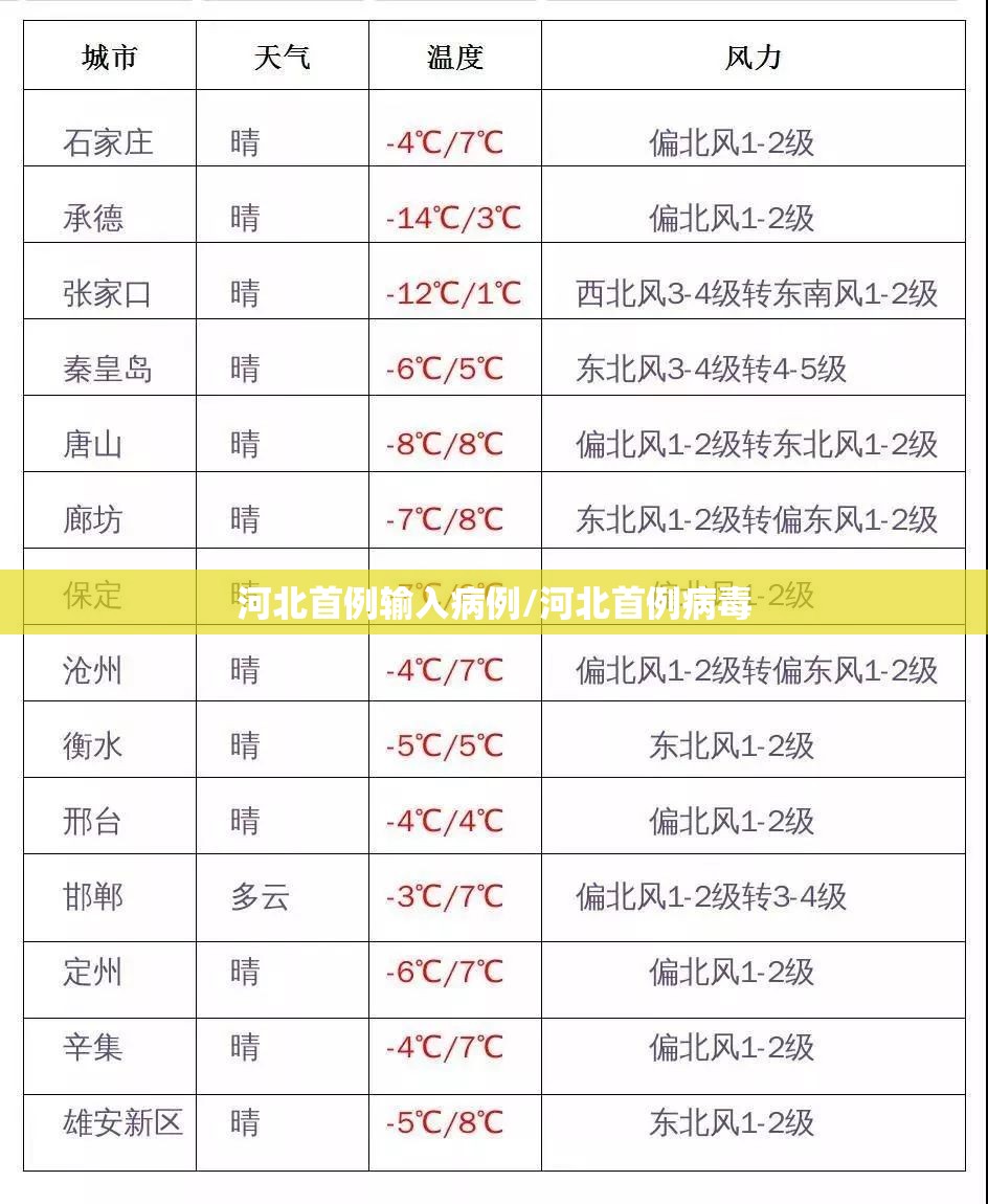 河北首例输入病例/河北首例病毒 河北首例输入病例/河北首例病毒