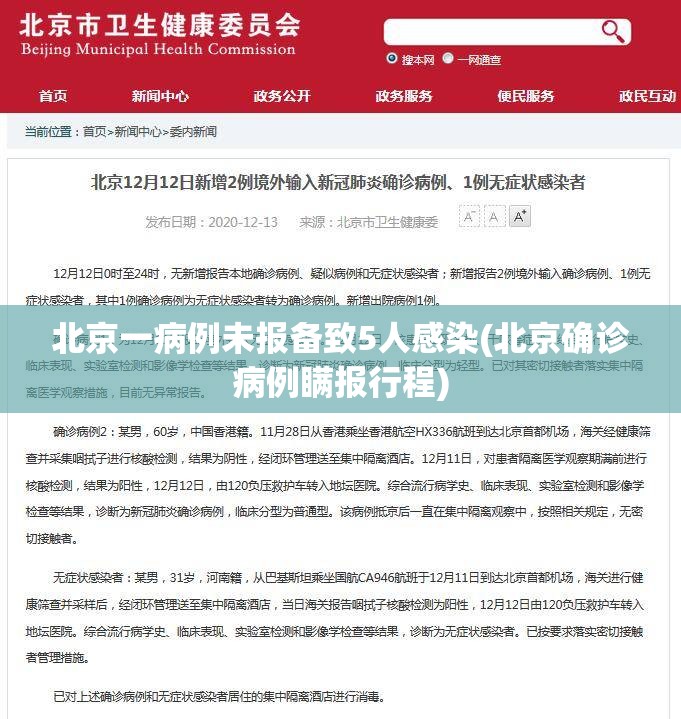 北京一病例未报备致5人感染(北京确诊病例瞒报行程)