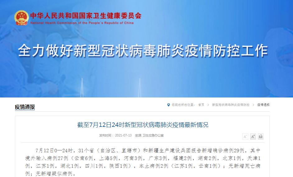 【31省份新增本土确诊46例，31省新增本土确诊病例40例】