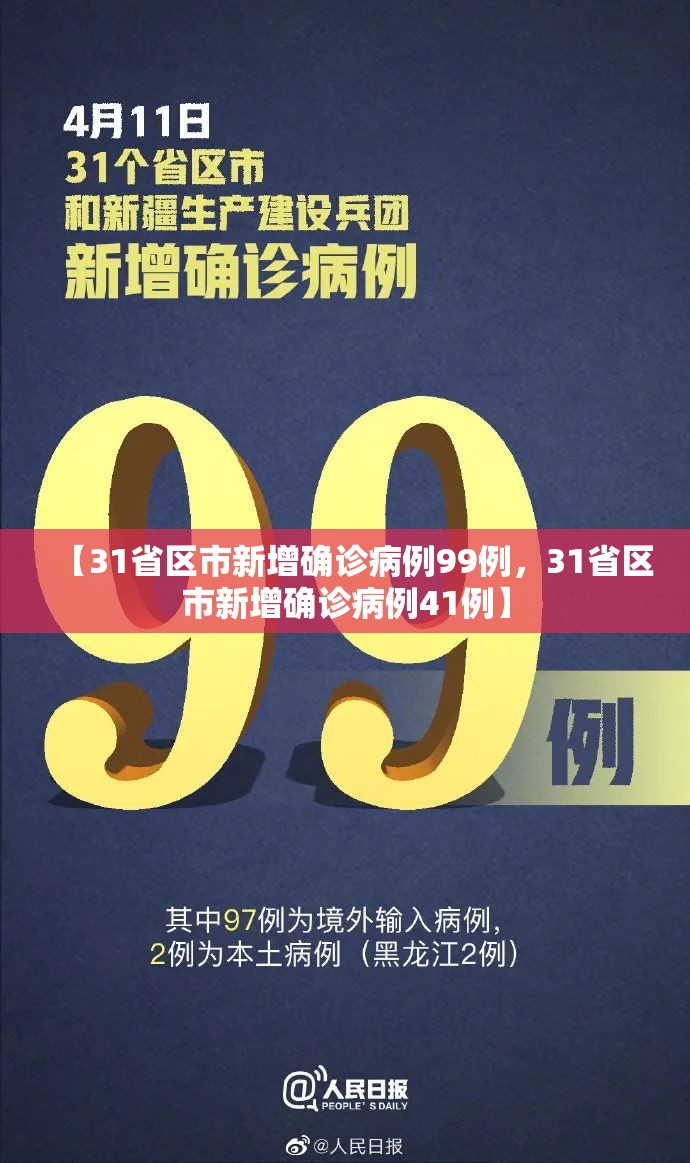 【31省区市新增确诊病例99例，31省区市新增确诊病例41例】