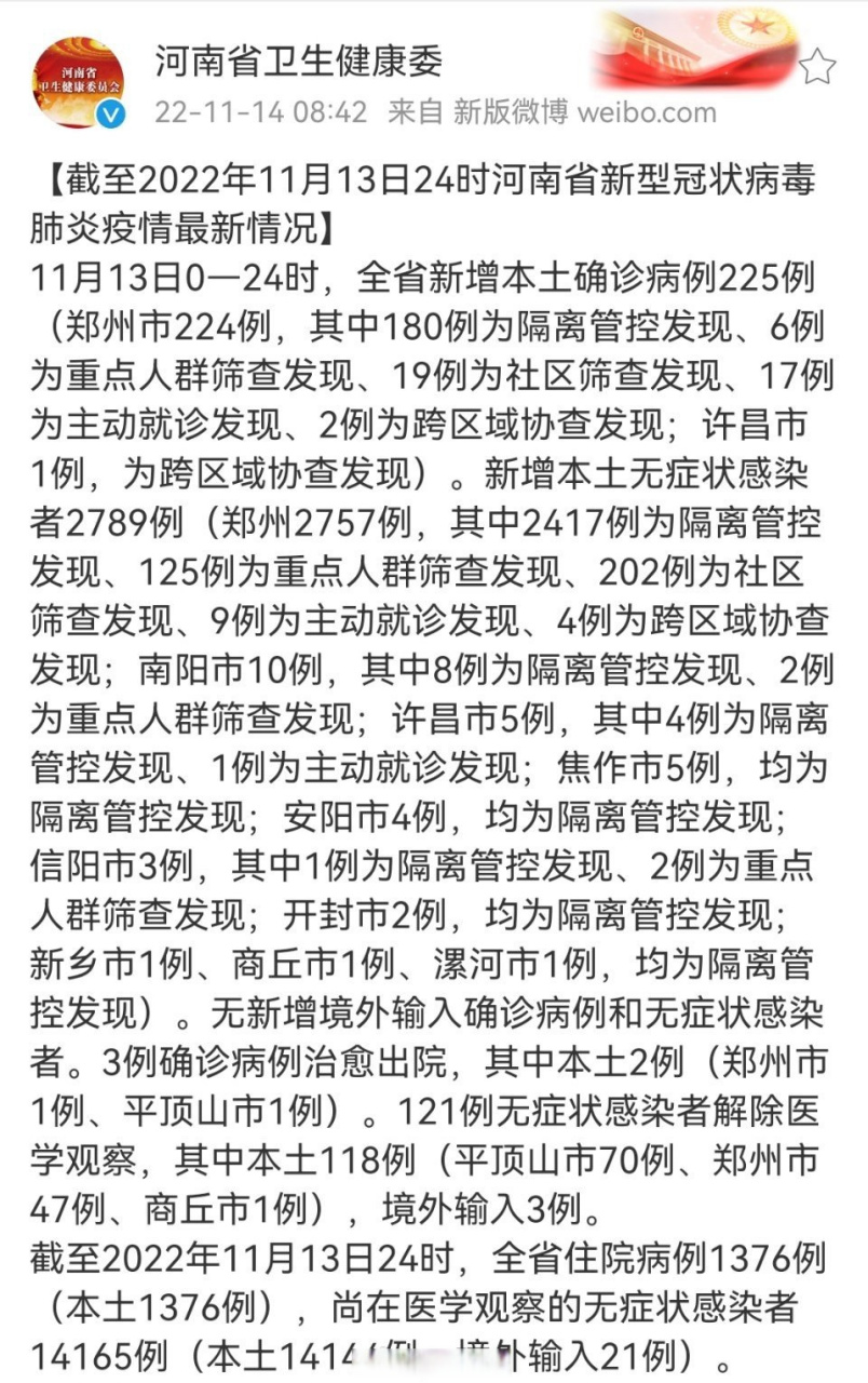 河南昨日新增本土无症状19例(河南新增2例无症状感染者详情) 河南昨日新增本土无症状19例(河南新增2例无症状感染者详情)
