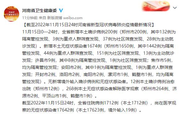 河南昨日新增本土无症状19例(河南新增2例无症状感染者详情) 河南昨日新增本土无症状19例(河南新增2例无症状感染者详情)