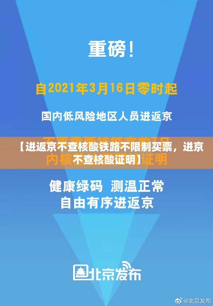 【进返京不查核酸铁路不限制买票,进京不查核酸证明】 【进返京不查核酸铁路不限制买票,进京不查核酸证明】
