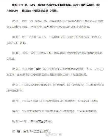 【郑州通报感染者详情,郑州感染病例活动轨迹】 【郑州通报感染者详情,郑州感染病例活动轨迹】