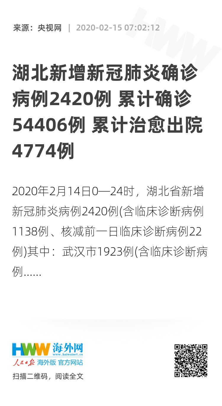 湖北新增病例(湖北新增病例2420例) 湖北新增病例(湖北新增病例2420例)