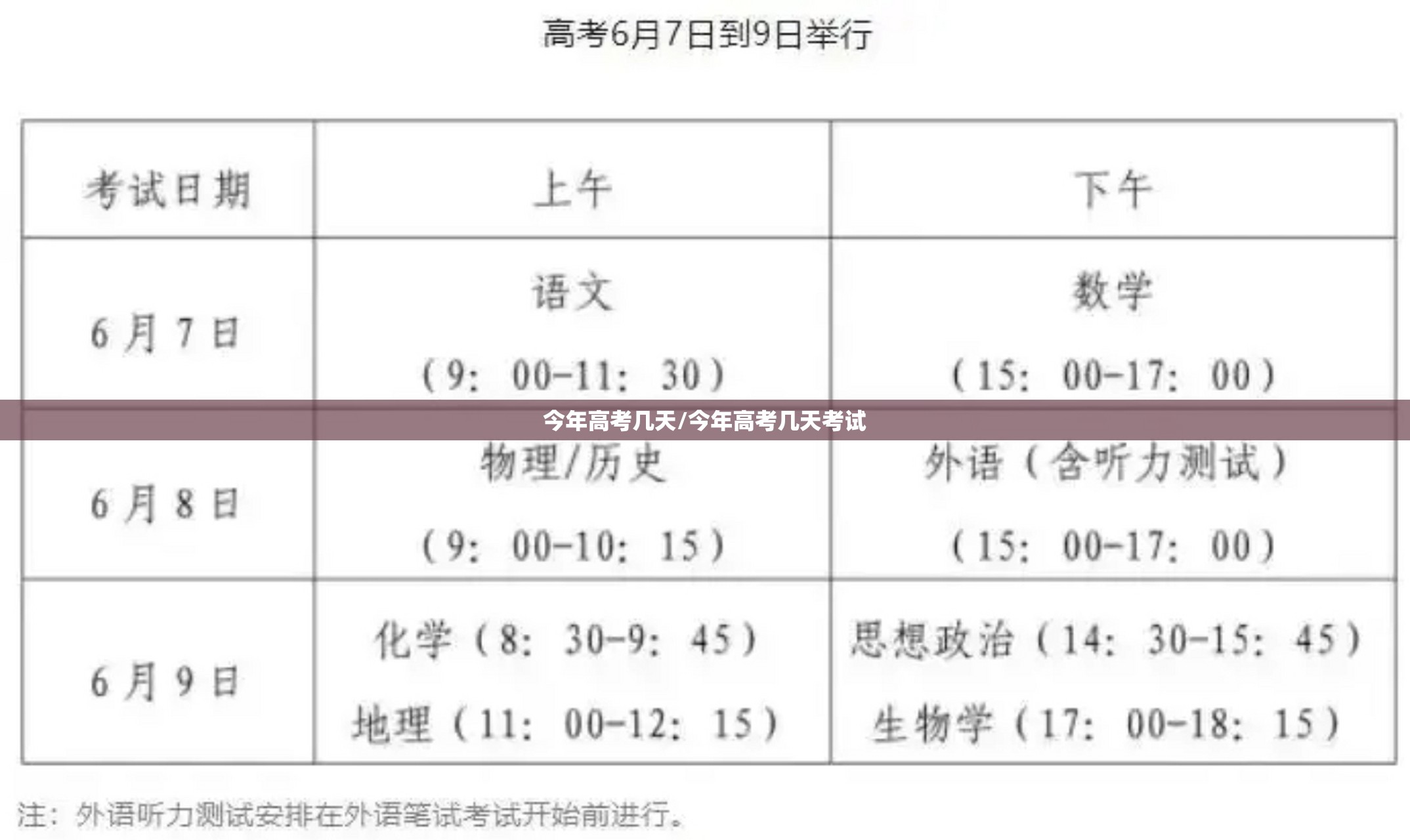 今年高考几天/今年高考几天考试 今年高考几天/今年高考几天考试