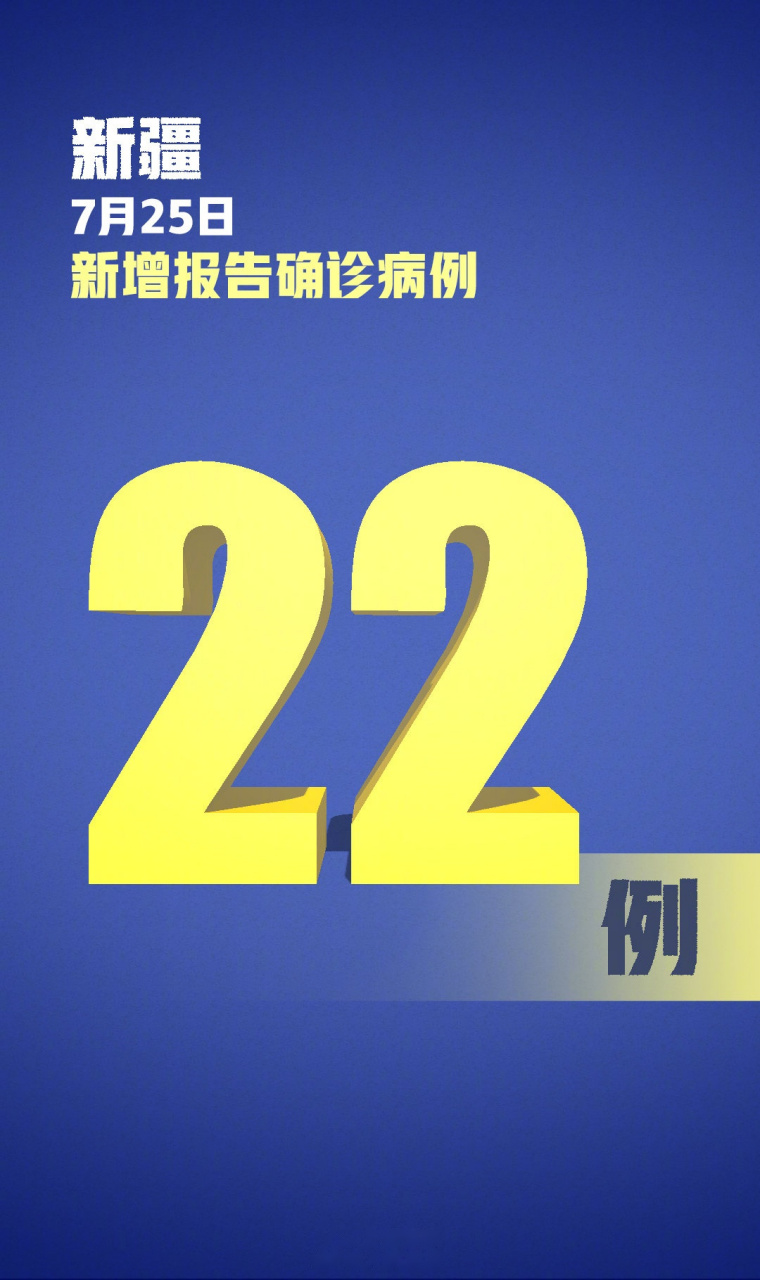 关于新疆新增22例确诊的信息