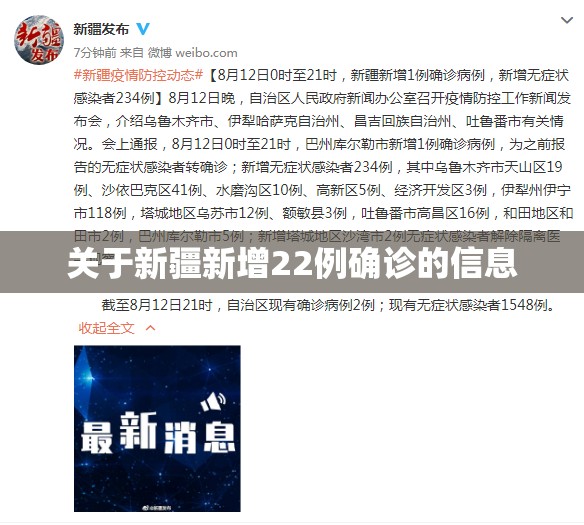 关于新疆新增22例确诊的信息