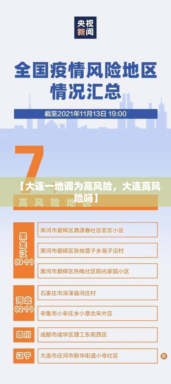 【大连一地调为高风险,大连高风险吗】 【大连一地调为高风险,大连高风险吗】