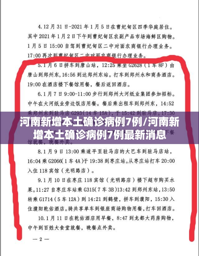 河南新增本土确诊病例7例/河南新增本土确诊病例7例最新消息 河南新增本土确诊病例7例/河南新增本土确诊病例7例最新消息