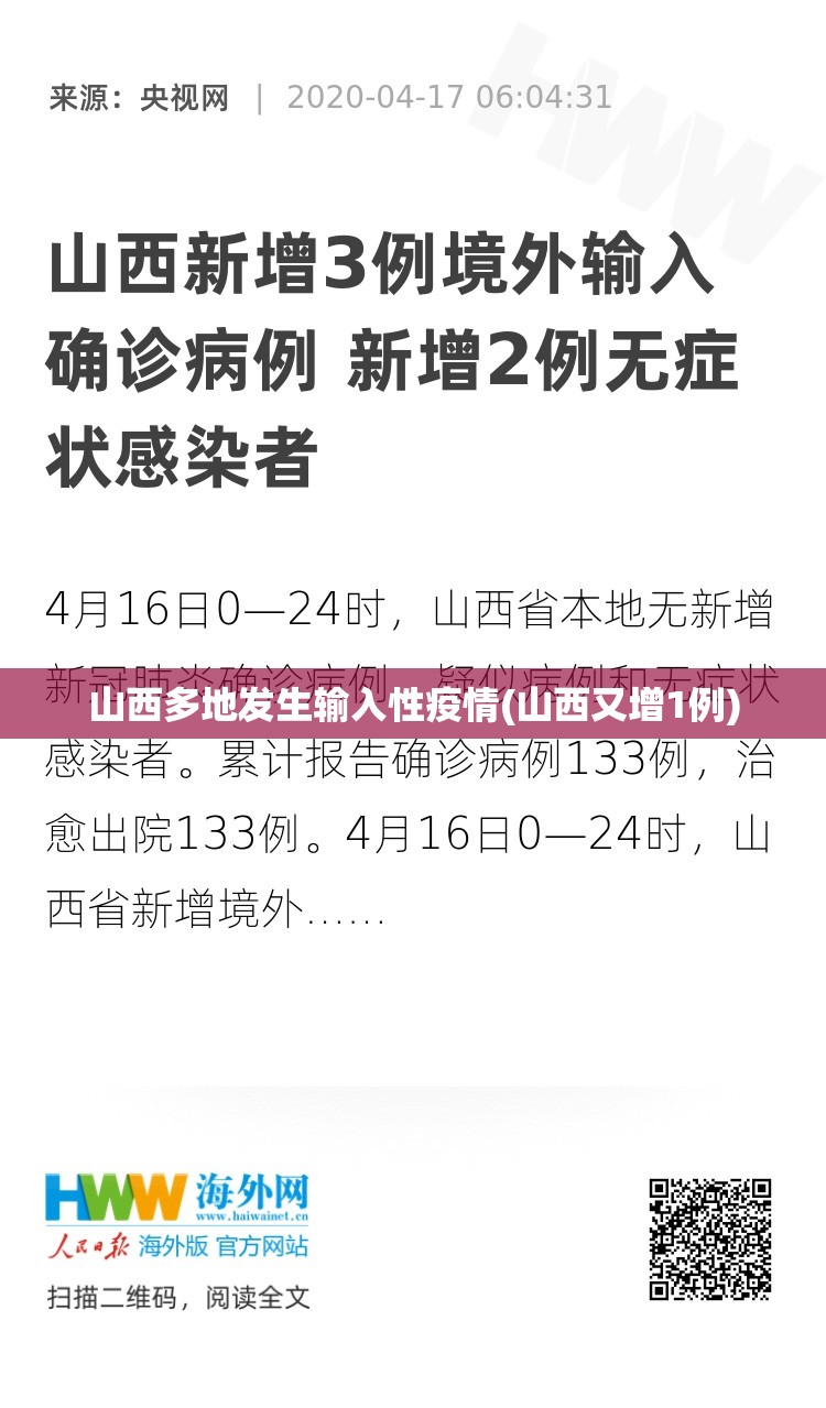 山西多地发生输入性疫情(山西又增1例)