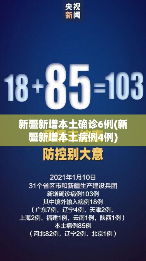 新疆新增本土确诊6例(新疆新增本土病例4例) 新疆新增本土确诊6例(新疆新增本土病例4例)