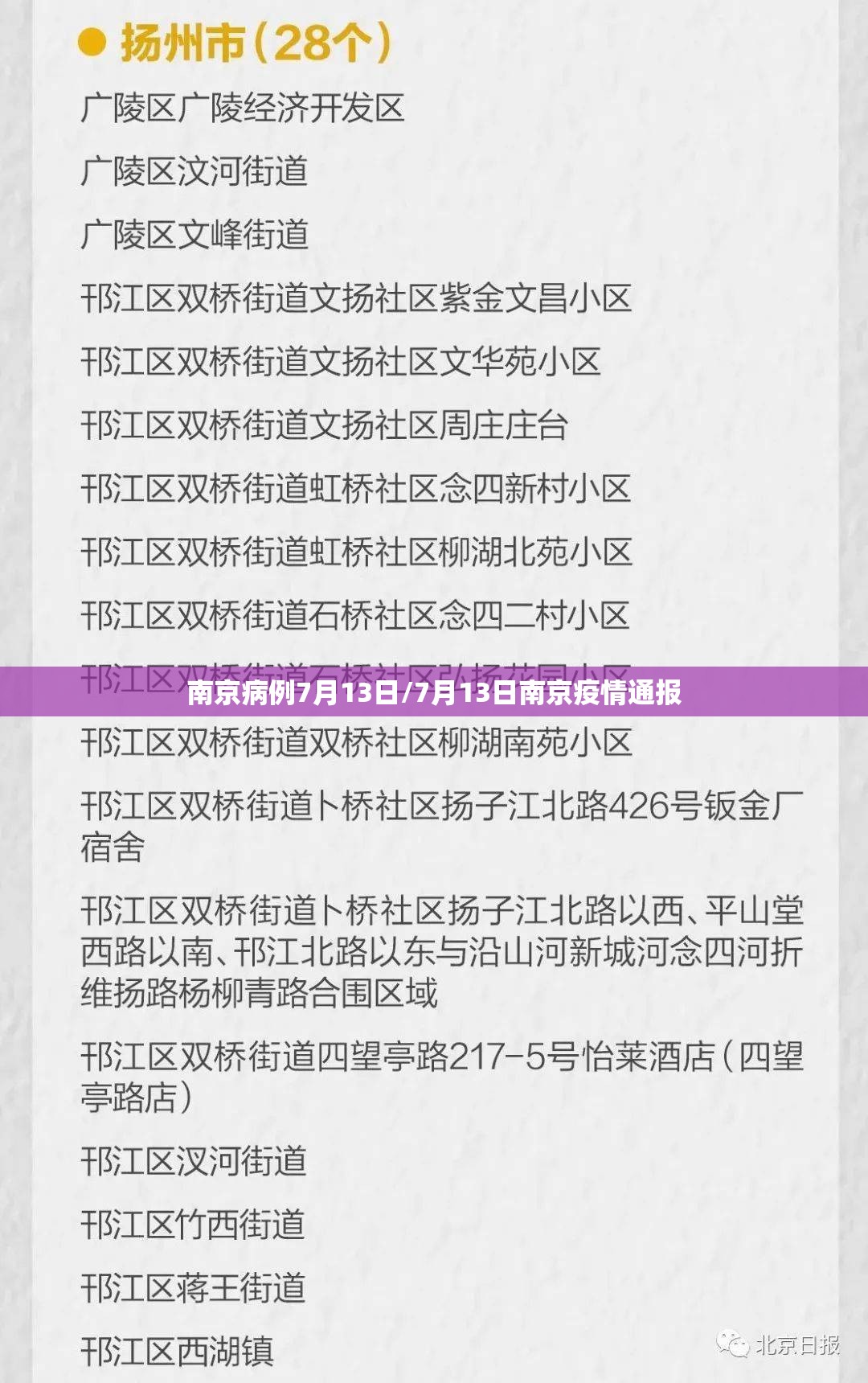 南京病例7月13日/7月13日南京疫情通报 南京病例7月13日/7月13日南京疫情通报