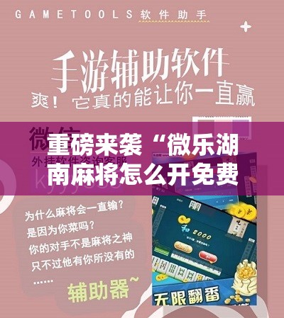 重磅来袭“微乐湖南麻将怎么开免费的挂”通用版下载教程!