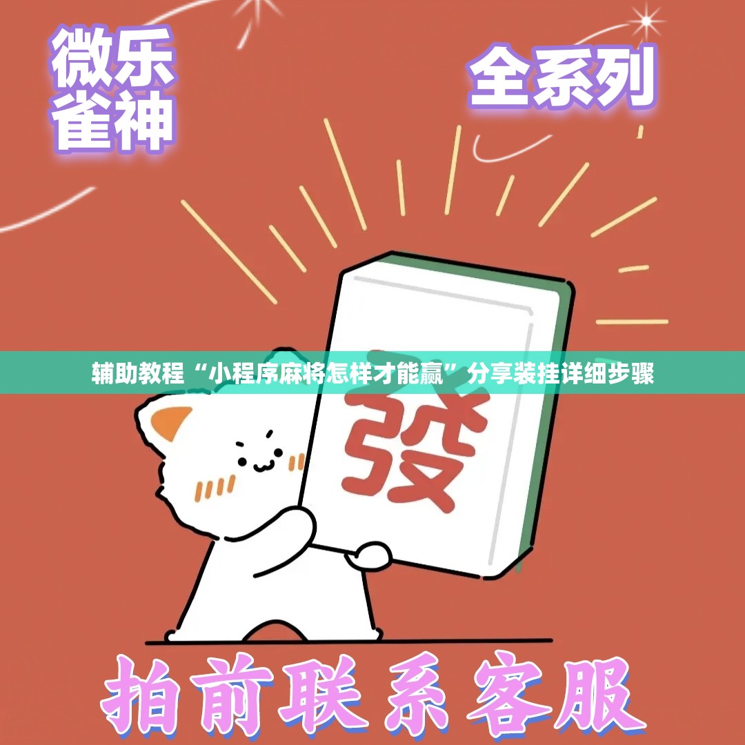 辅助教程“小程序麻将怎样才能赢”分享装挂详细步骤