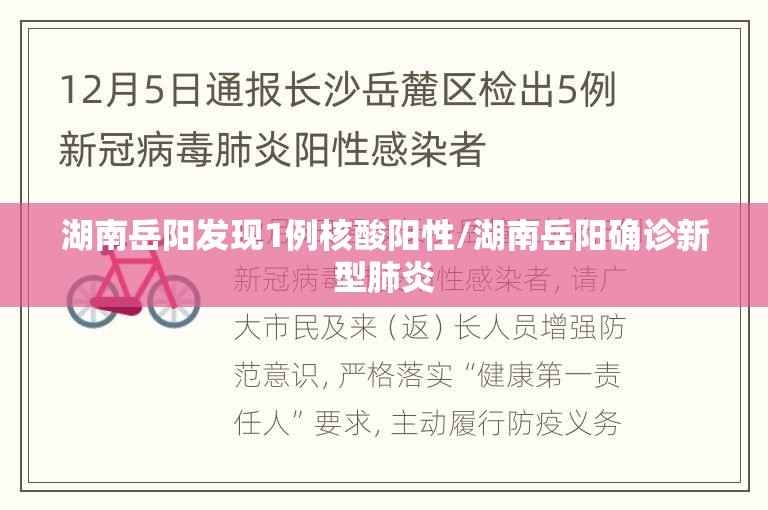 湖南岳阳发现1例核酸阳性/湖南岳阳确诊新型肺炎