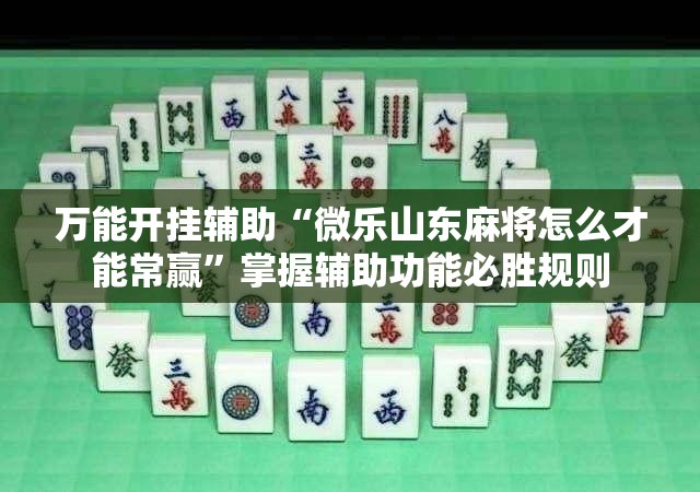 万能开挂辅助“微乐山东麻将怎么才能常赢”掌握辅助功能必胜规则
