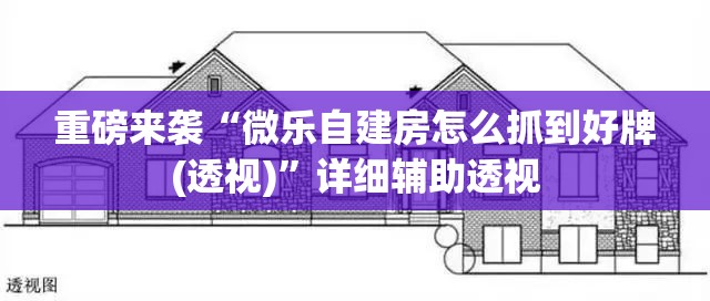 重磅来袭“微乐自建房怎么抓到好牌(透视)”详细辅助透视 重磅来袭“微乐自建房怎么抓到好牌(透视)”详细辅助透视