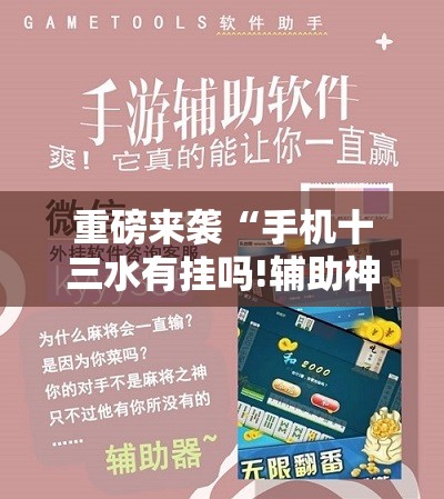 重磅来袭“手机十三水有挂吗!辅助神器插件下载