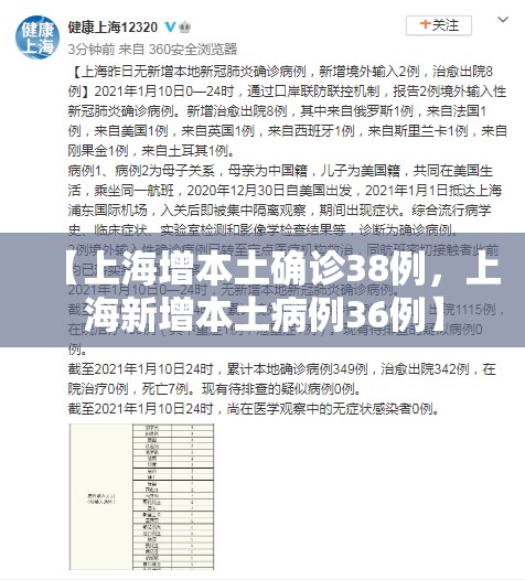 【上海增本土确诊38例，上海新增本土病例36例】