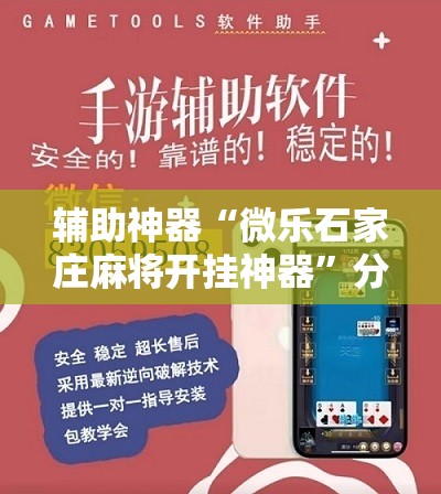 辅助神器“微乐石家庄麻将开挂神器”分享装挂详细步骤