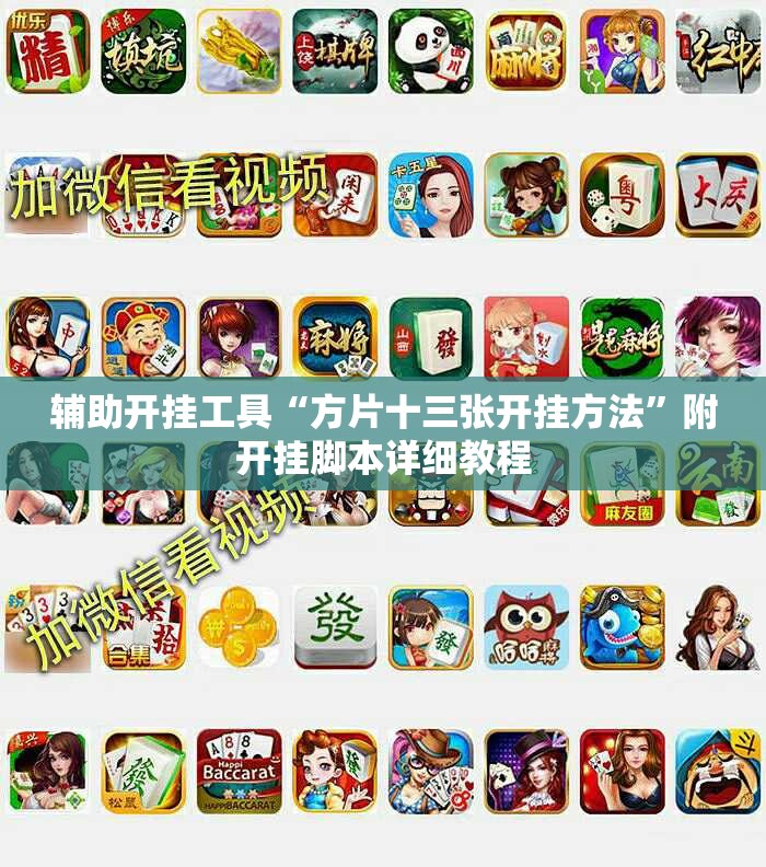辅助开挂工具“方片十三张开挂方法”附开挂脚本详细教程